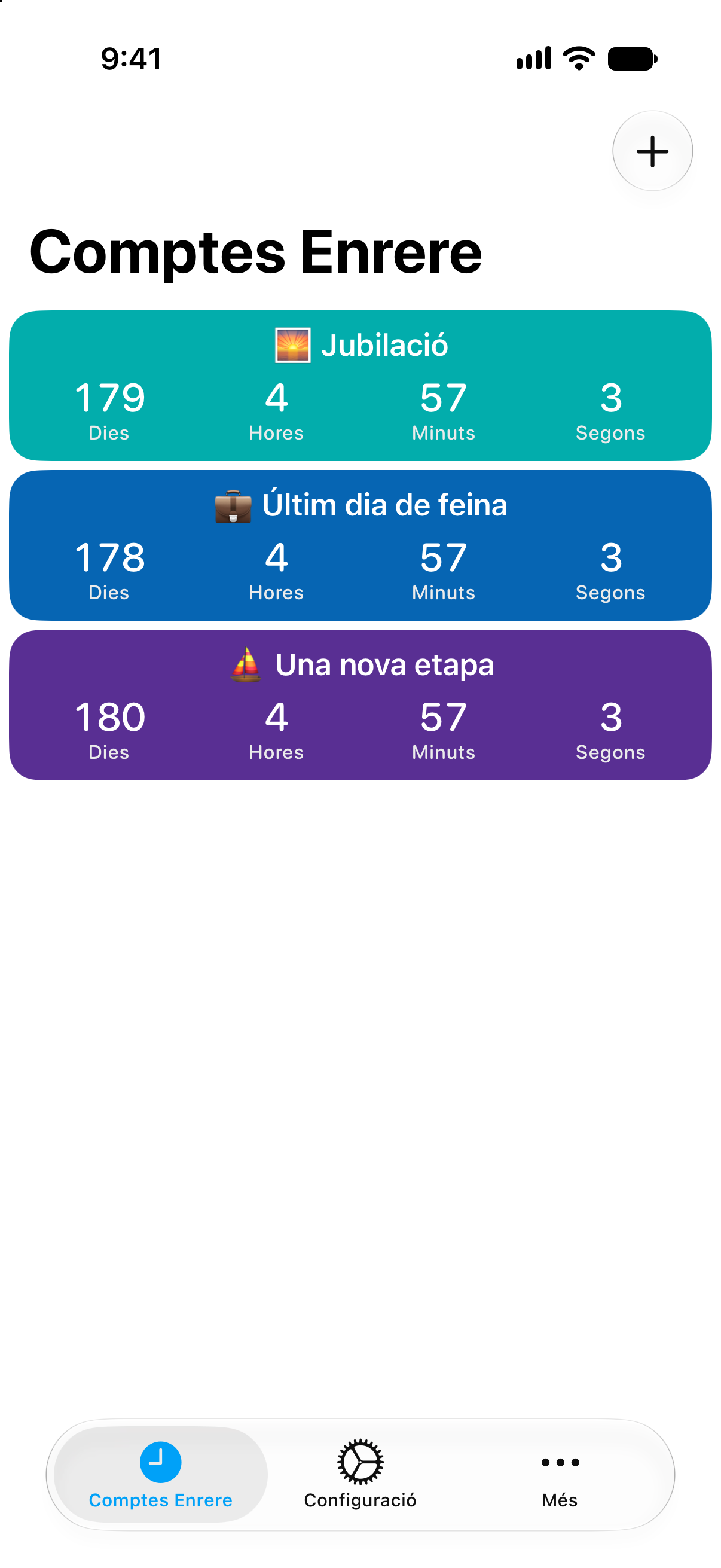 Comptes enrere detallats per a la jubilació i l’últim dia de feina a Comptes Enrere.