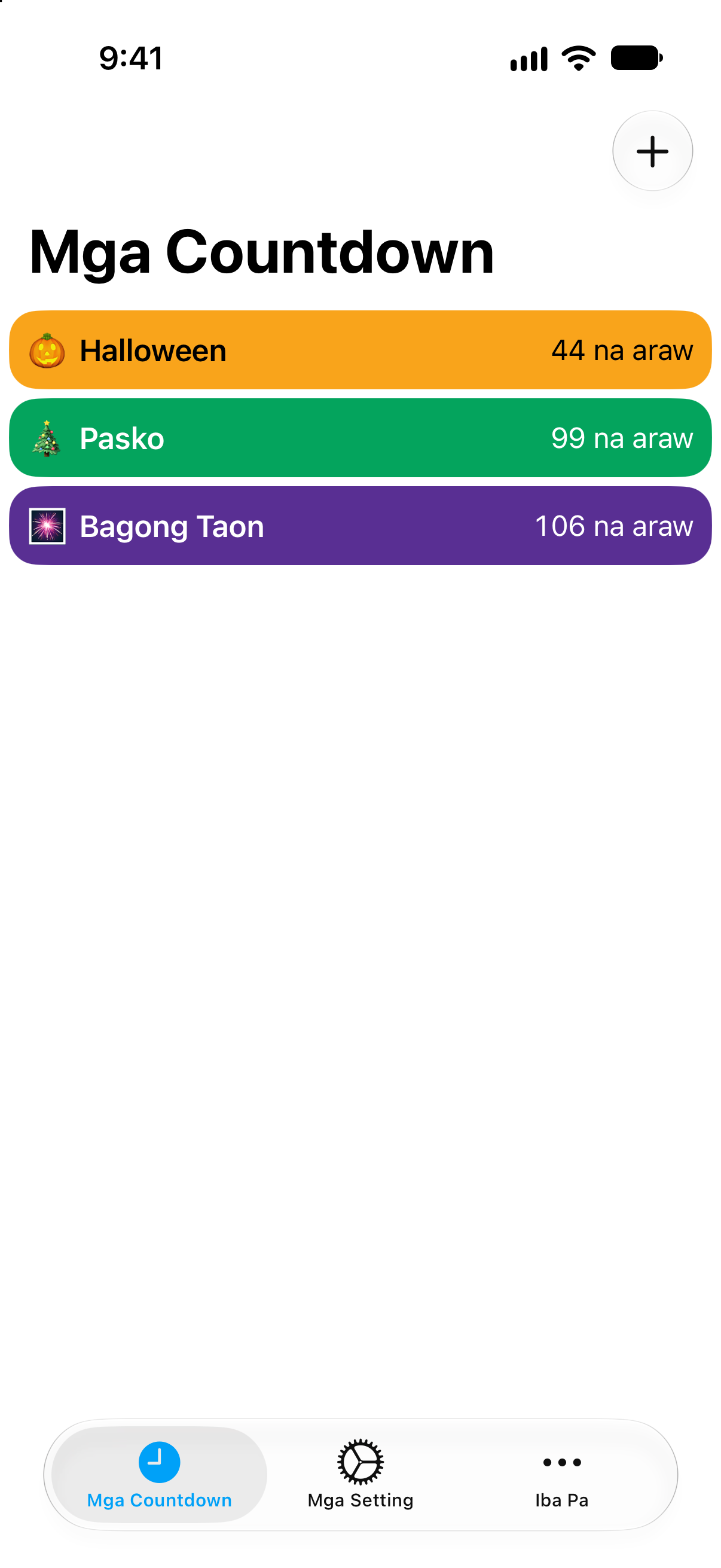 Bilang Paurong — Bilang paurong sa pista opisyal. Detalyadong listahan ng mga bilang paurong at natitirang oras.
